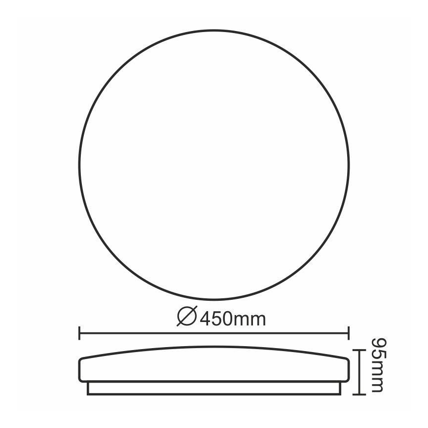 LED Laevalgusti OPAL LED/50W/176-264V