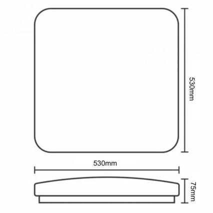 LED Hämardatav laevalgusti OPAL LED/60W/230V 3000-6500K + kaugjuhtimispult