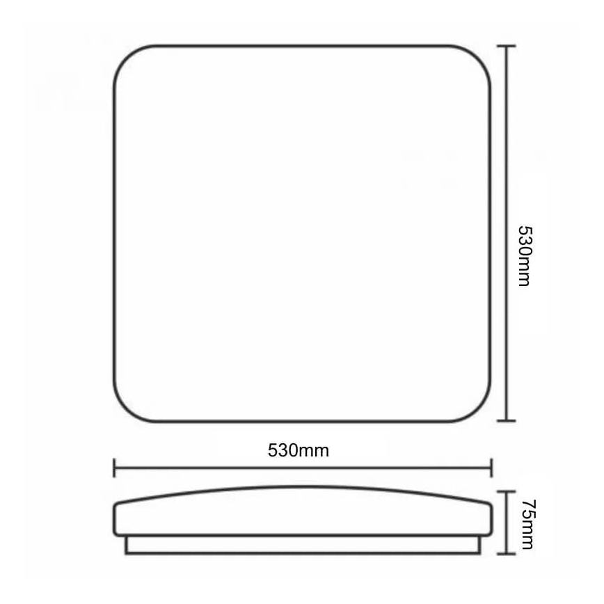 LED Hämardatav laevalgusti OPAL LED/60W/230V 3000-6500K + kaugjuhtimispult