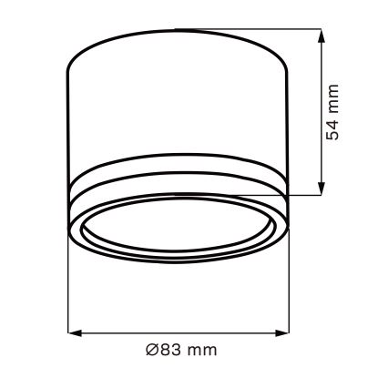 LED Laevalgusti PARIIS 1xGX53/6W/230V must