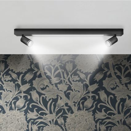 LED Laevalgusti PARIIS LED/24W/230V + 2xGU10/10W must