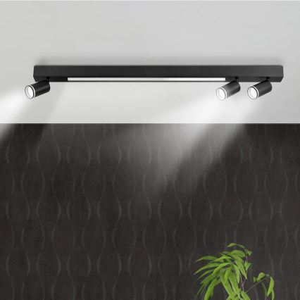 LED Laevalgusti PARIIS LED/24W/230V + 3xGU10/10W must