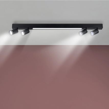 LED Laevalgusti PARIIS LED/24W/230V + 4xGU10/10W must