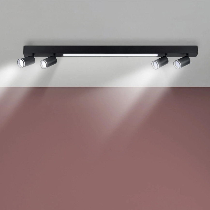 LED Laevalgusti PARIIS LED/24W/230V + 4xGU10/10W must