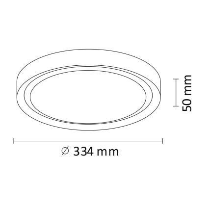 LED Laevalgusti PERSE LED/15W/230V valge