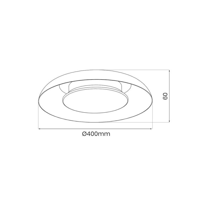LED laevalgusti PIATTINO LED/30W/230V 3000/4000/6000K, läbimõõt 40 cm, valge