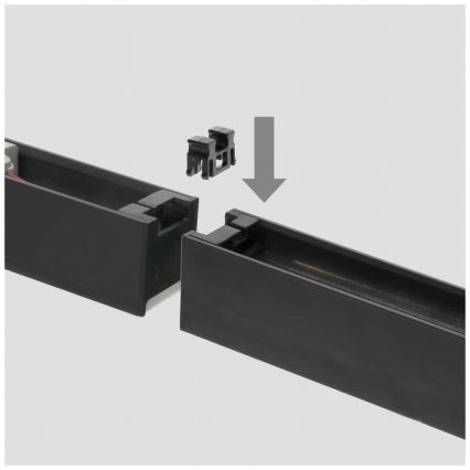 LED laevalgusti KOLINE, pinnapealne või rippuv, LED/40W/230V 3000/4000/6500K 120 cm, must