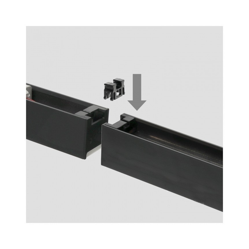 LED laevalgusti KOLINE, pinnapealne või rippuv, LED/40W/230V 3000/4000/6500K 120 cm, must