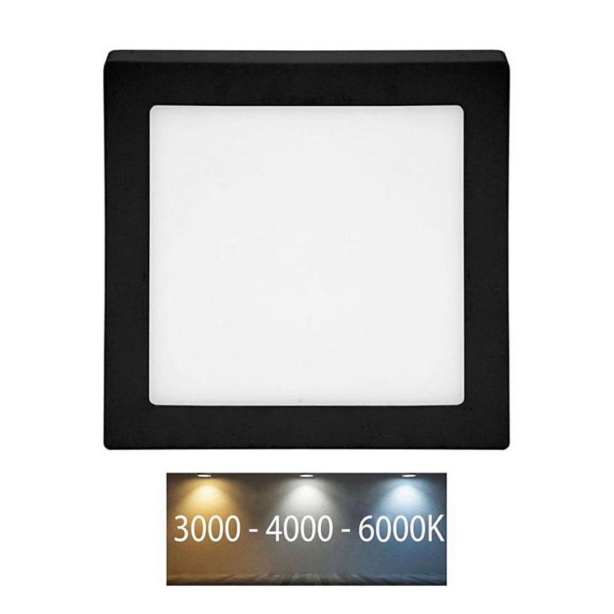 LED Laevalgusti RAFA LED/25W/230V 3000/4000/6000K 30x30 cm must