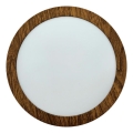 LED Laevalgusti RING LED/12W/230V 4200K d. 16 cm pruun