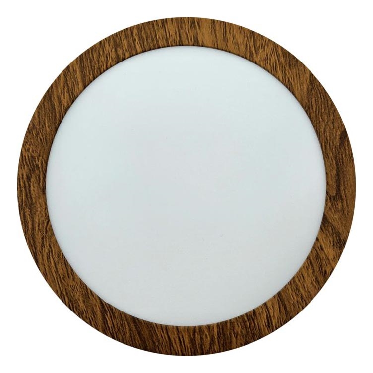 LED Laevalgusti RING LED/12W/230V 4200K d. 16 cm pruun