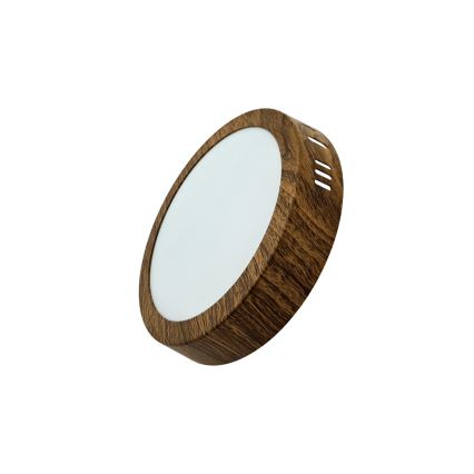 LED Laevalgusti RING LED/12W/230V 4200K d. 16 cm pruun