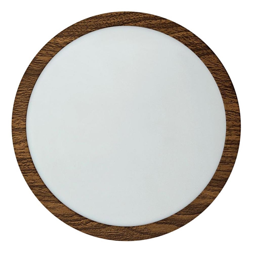LED Laevalgusti RING LED/18W/230V 4200K d. 21 cm pruun