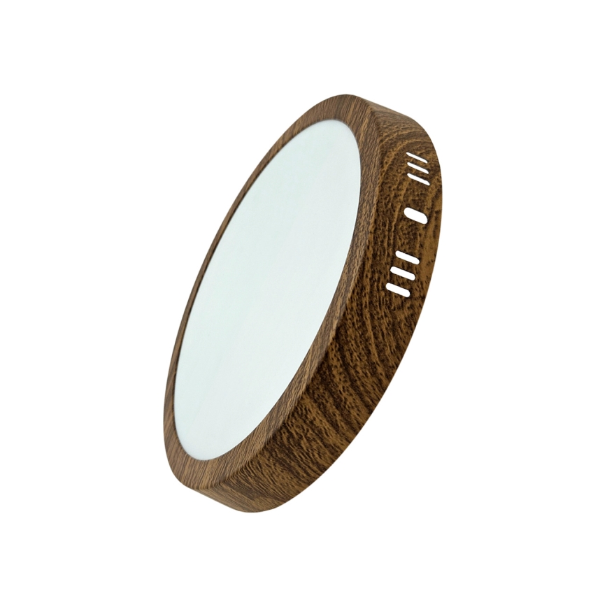 LED Laevalgusti RING LED/18W/230V 4200K d. 21 cm pruun