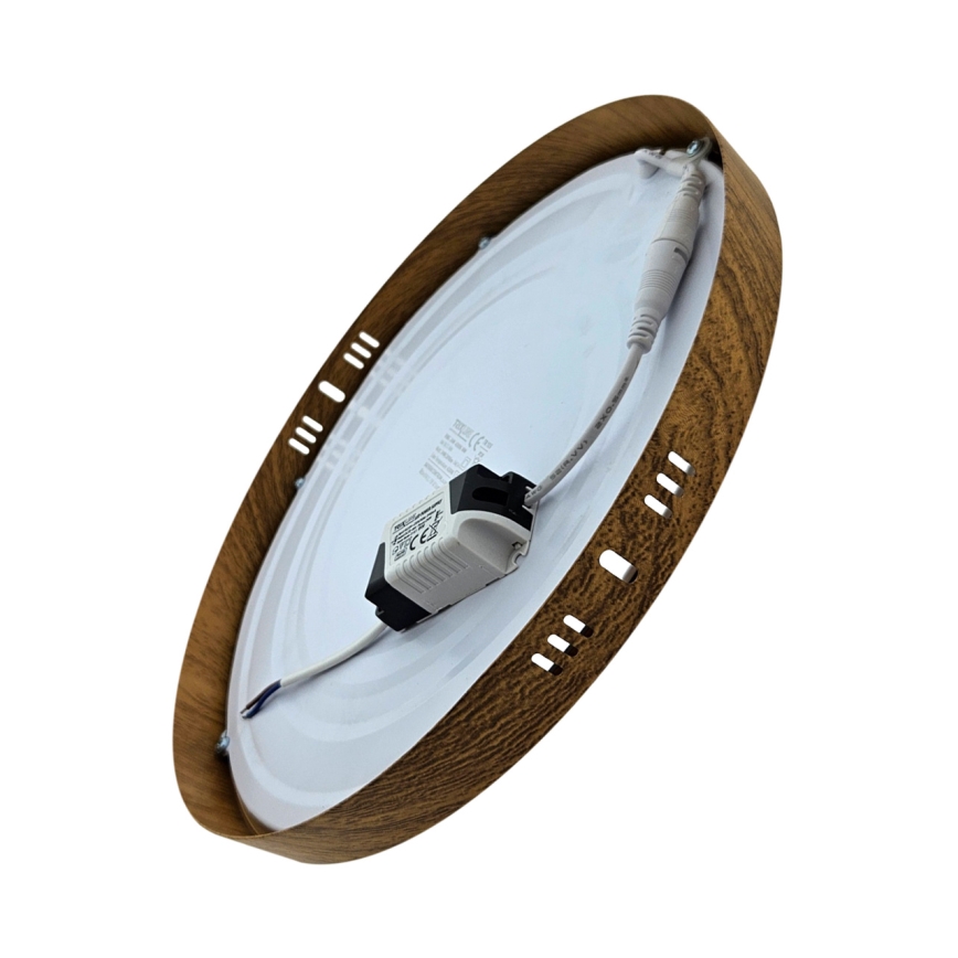 LED Laevalgusti RING LED/24W/230V 4200K d. 28,5 cm pruun