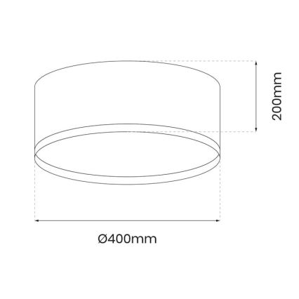 LED Laevalgusti RONDO LED/18W/230V roheline