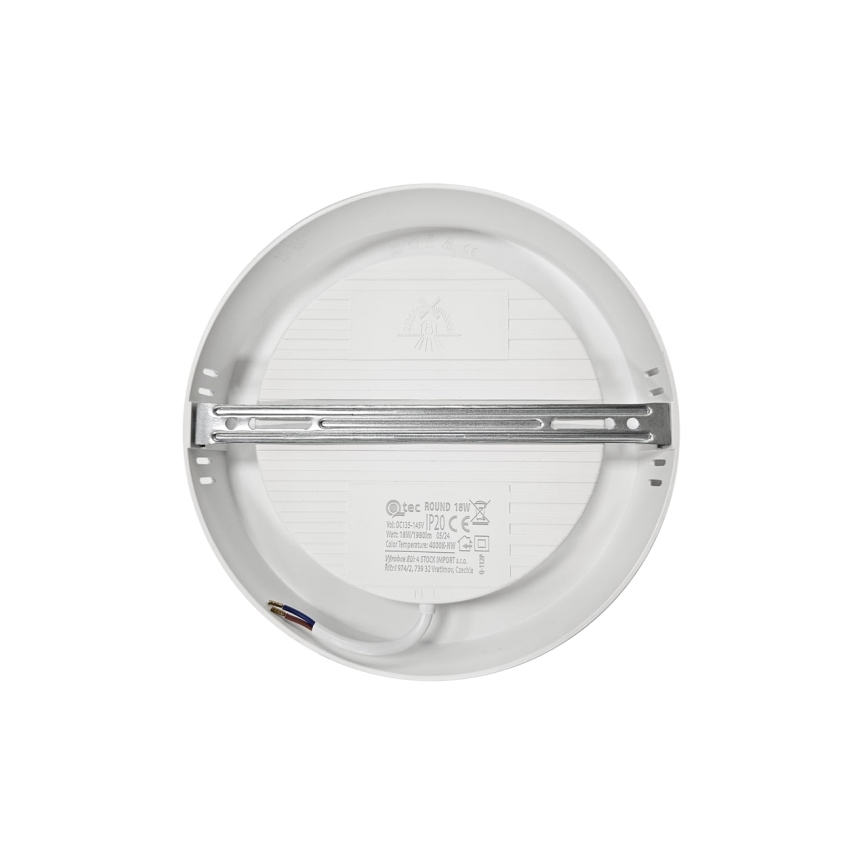 LED Laevalgusti ROUND LED/18W/230V 4000K d. 21,5 cm valge