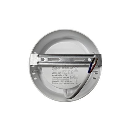 LED Laevalgusti ROUND LED/6W/230V 4000K d. 12,1 cm valge