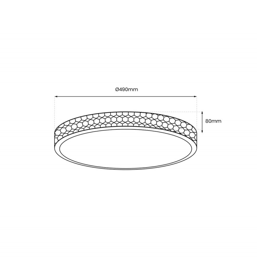 LED Laevalgusti SHINY LED/34W/230V läbipaistev