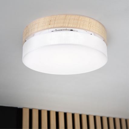 LED-laelamp SIRJA BOHO LED/36W/230V 4000K Ø 45 cm beež/valge