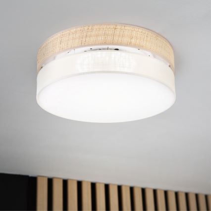 LED laelamp SIRJA BOHO LED/36W/230V 4000K läbimõõt 45 cm beež/kreemjas