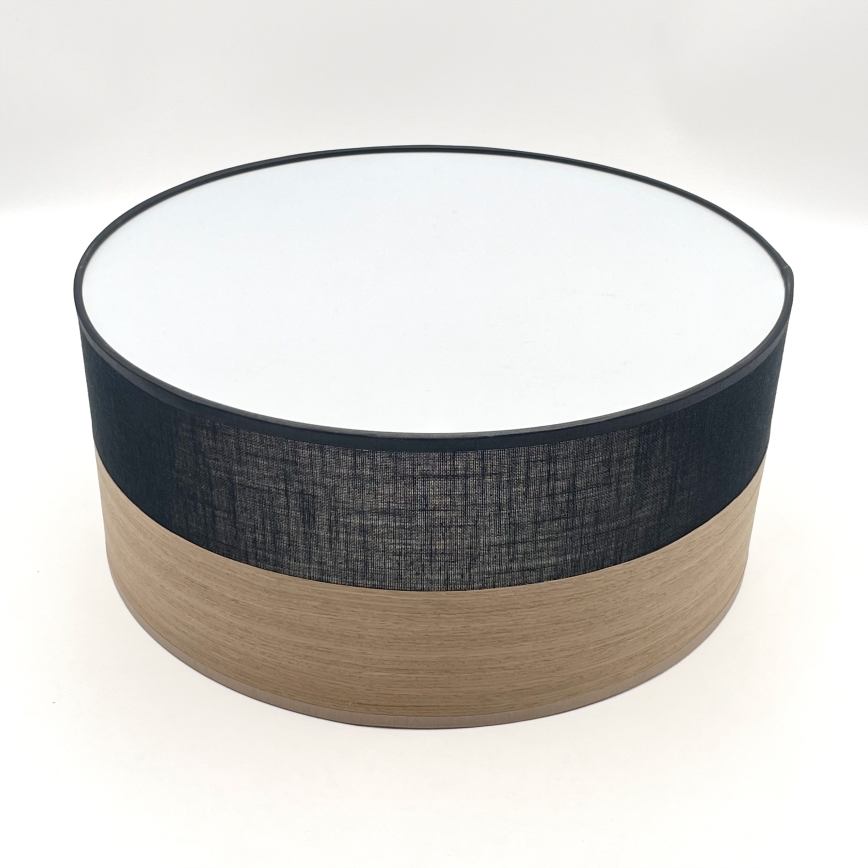 LED Laevalgusti SIRJA WOOD LED/20W/230V d. 35 cm must/tamm