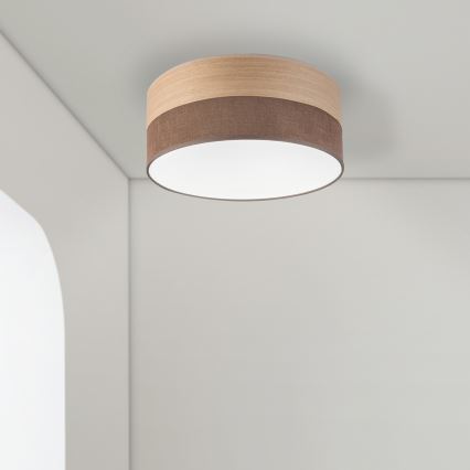 LED Laevalgusti SIRJA WOOD LED/20W/230V d. 35 cm pruun/tamm