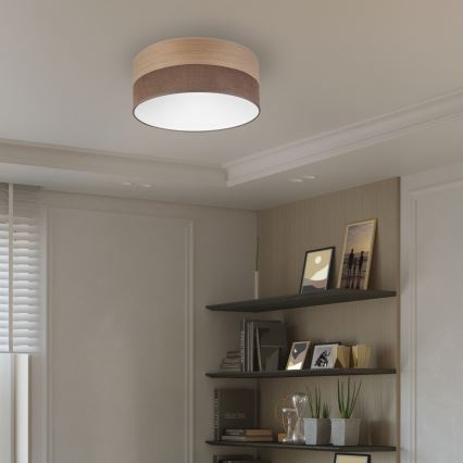 LED Laevalgusti SIRJA WOOD LED/20W/230V d. 35 cm pruun/tamm