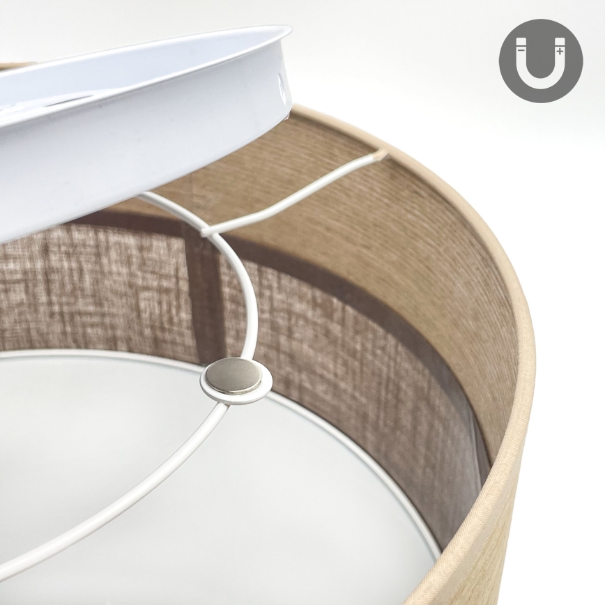 LED Laevalgusti SIRJA WOOD LED/20W/230V d. 35 cm pruun/tamm