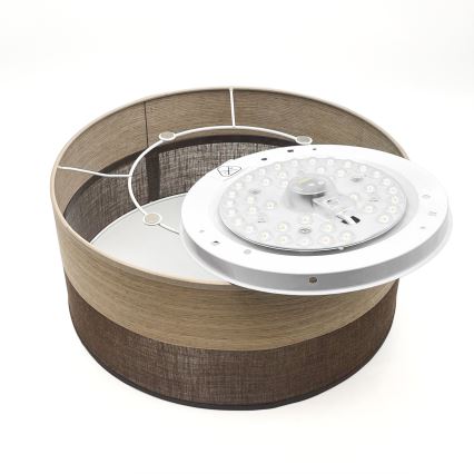 LED Laevalgusti SIRJA WOOD LED/20W/230V d. 35 cm pruun/tamm