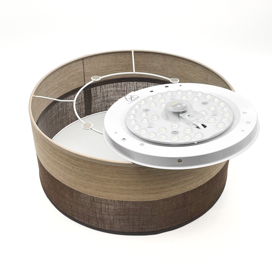 LED Laevalgusti SIRJA WOOD LED/20W/230V d. 35 cm pruun/tamm