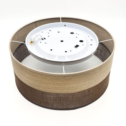 LED Laevalgusti SIRJA WOOD LED/20W/230V d. 35 cm pruun/tamm