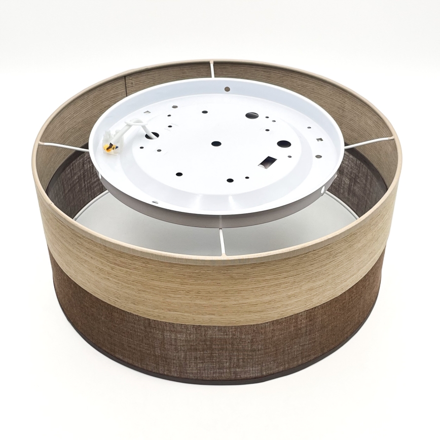 LED Laevalgusti SIRJA WOOD LED/20W/230V d. 35 cm pruun/tamm