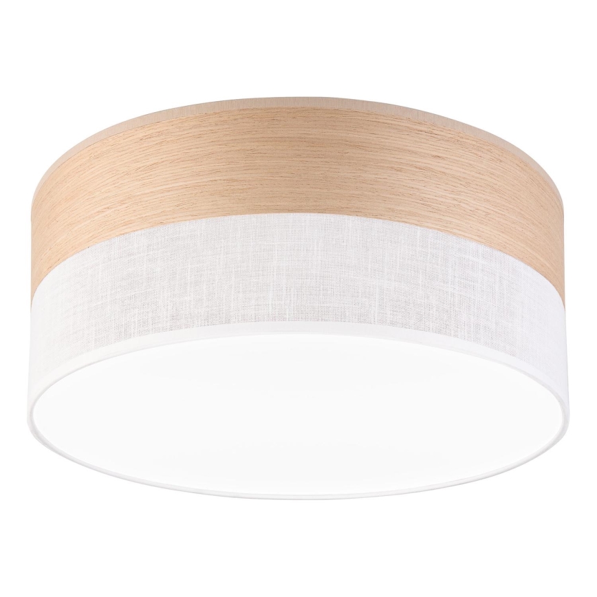 LED Laevalgusti SIRJA WOOD LED/20W/230V d. 35 cm valge/tamm