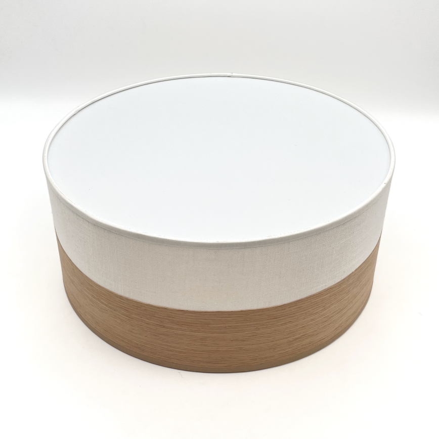 LED Laevalgusti SIRJA WOOD LED/20W/230V d. 35 cm valge/tamm