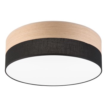 LED Laevalgusti SIRJA WOOD LED/36W/230V d. 45 cm must/tamm