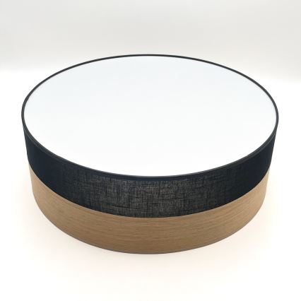 LED Laevalgusti SIRJA WOOD LED/36W/230V d. 45 cm must/tamm