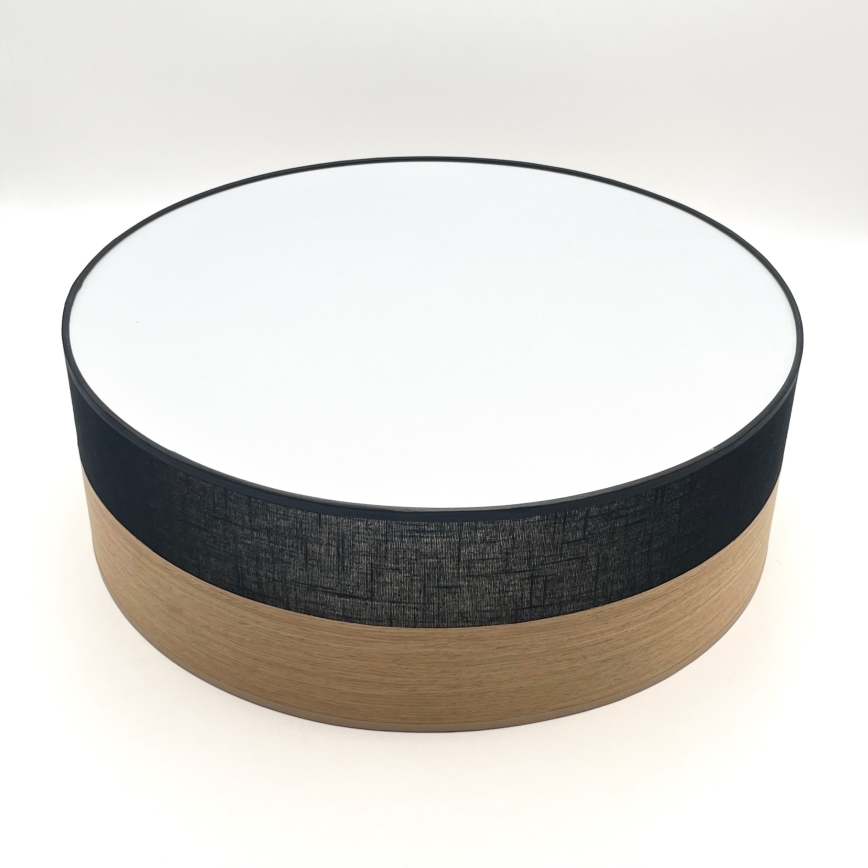 LED Laevalgusti SIRJA WOOD LED/36W/230V d. 45 cm must/tamm