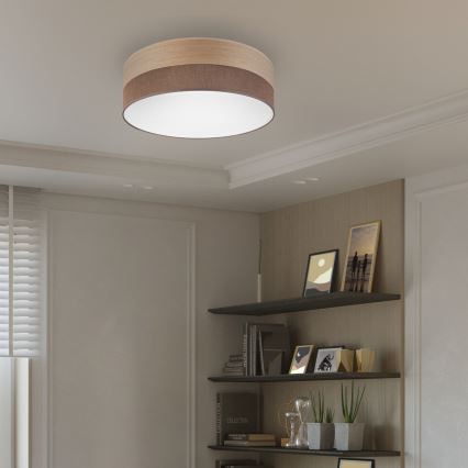 LED Laevalgusti SIRJA WOOD LED/36W/230V d. 45 cm pruun/tamm
