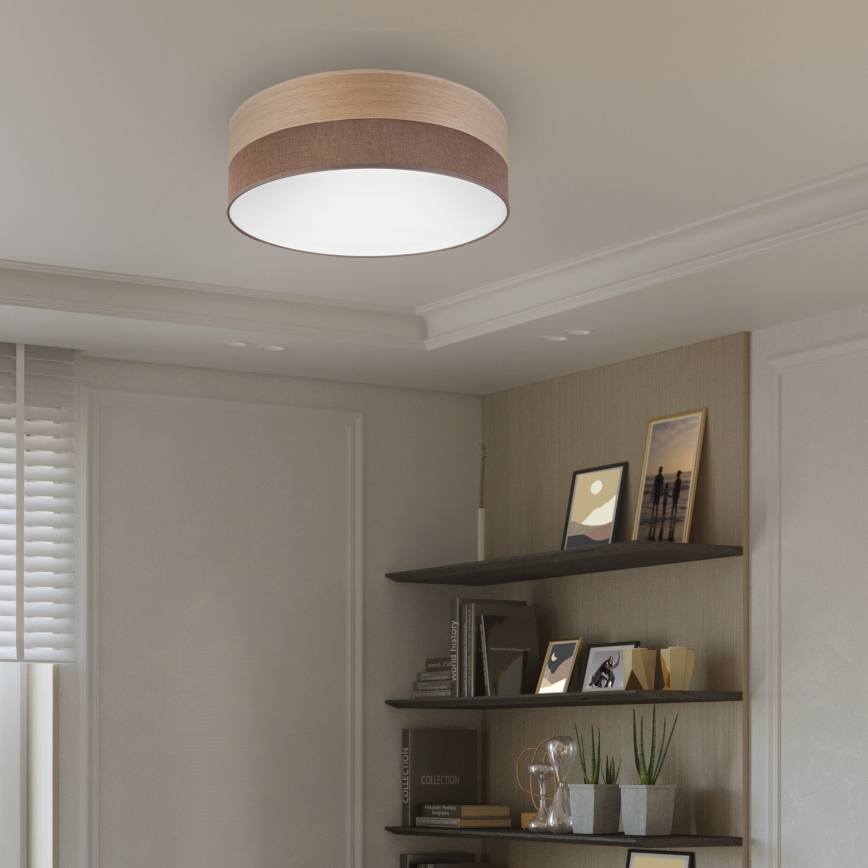 LED Laevalgusti SIRJA WOOD LED/36W/230V d. 45 cm pruun/tamm