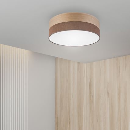 LED Laevalgusti SIRJA WOOD LED/36W/230V d. 45 cm pruun/tamm