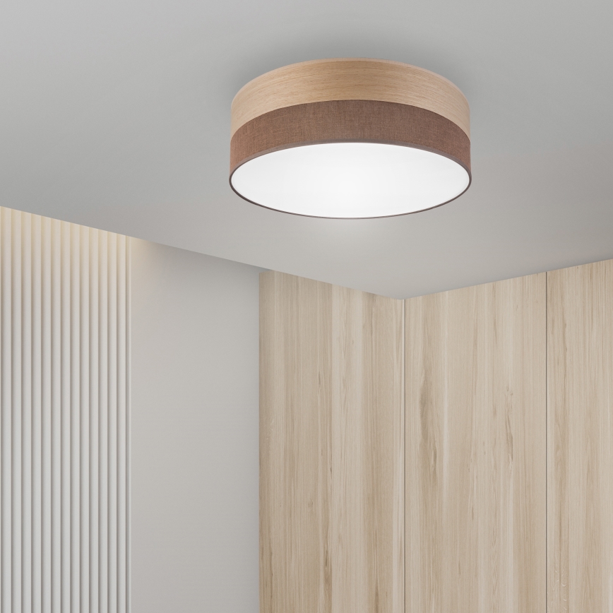 LED Laevalgusti SIRJA WOOD LED/36W/230V d. 45 cm pruun/tamm