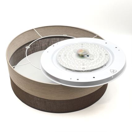 LED Laevalgusti SIRJA WOOD LED/36W/230V d. 45 cm pruun/tamm