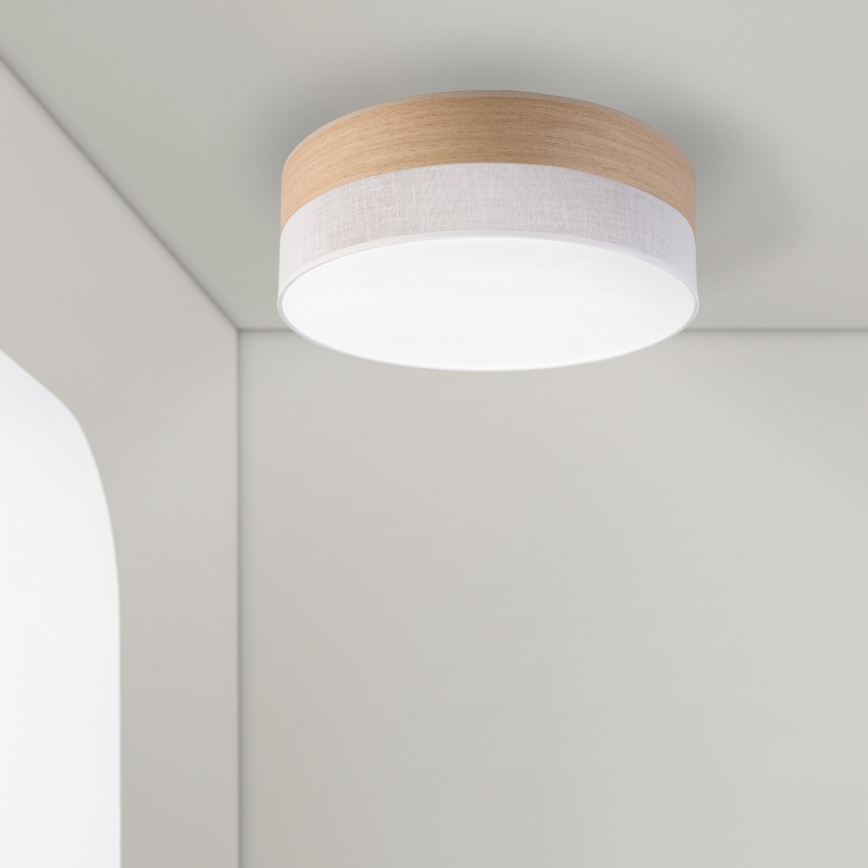 LED Laevalgusti SIRJA WOOD LED/36W/230V d. 45 cm valge/tamm