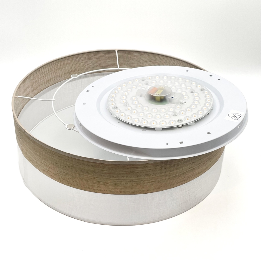 LED Laevalgusti SIRJA WOOD LED/36W/230V d. 45 cm valge/tamm