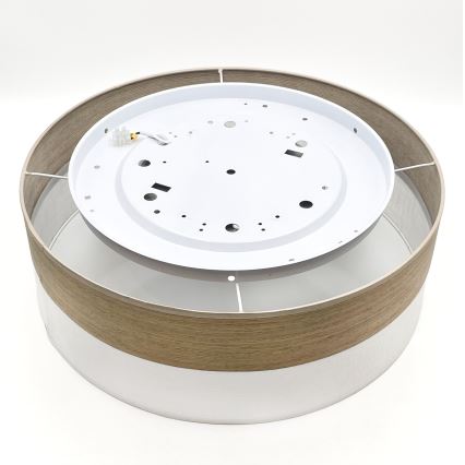 LED Laevalgusti SIRJA WOOD LED/36W/230V d. 45 cm valge/tamm