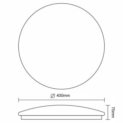 LED Hämardatav laevalgusti STAR LED/36W/230V 3000-6500K + kaugjuhtimispult