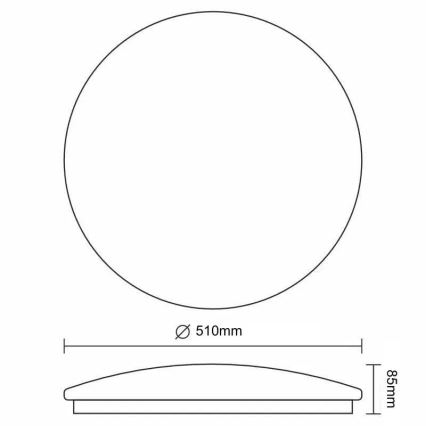 LED Hämardatav laevalgusti STAR LED/48W/230V 3000-6500K + kaugjuhtimispult