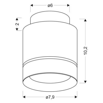 LED-laevalgusti TUBA LED/12W/230V