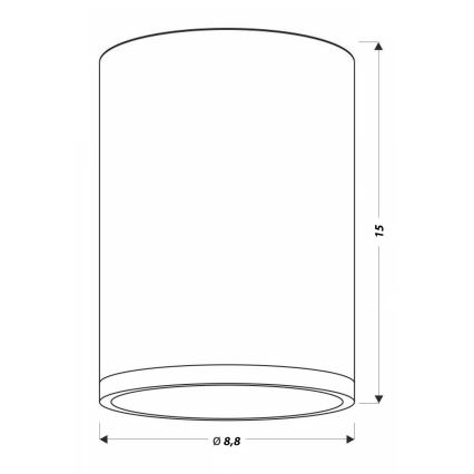 LED-laevalgusti TUBA LED/9W/230V